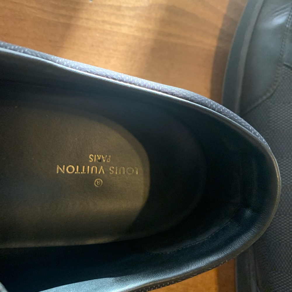Louis Vuitton Damier triple black low tops - Picture 8 of 9